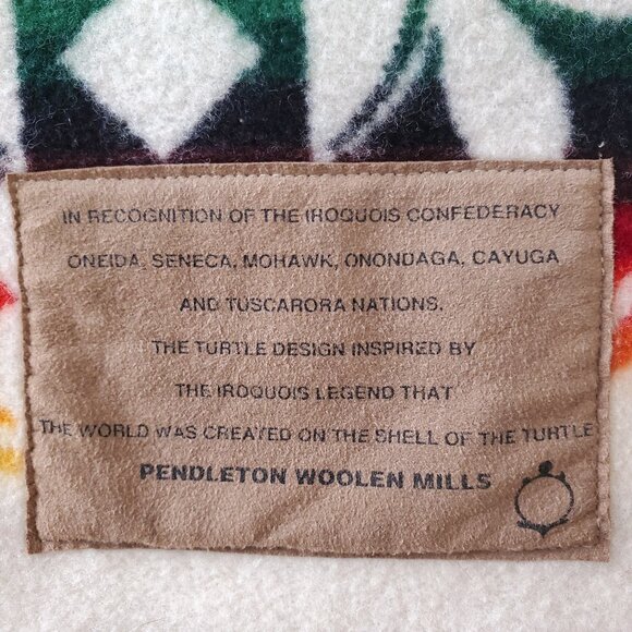 Pendleton Beaver State Turtle Wool Blanket , Vintage - Picture 8 of 9